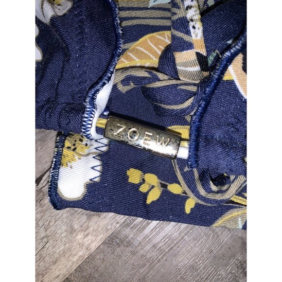 ZOEW Womens Floral String Bikini Swimsuit Set Size L - Picture 4 of 6